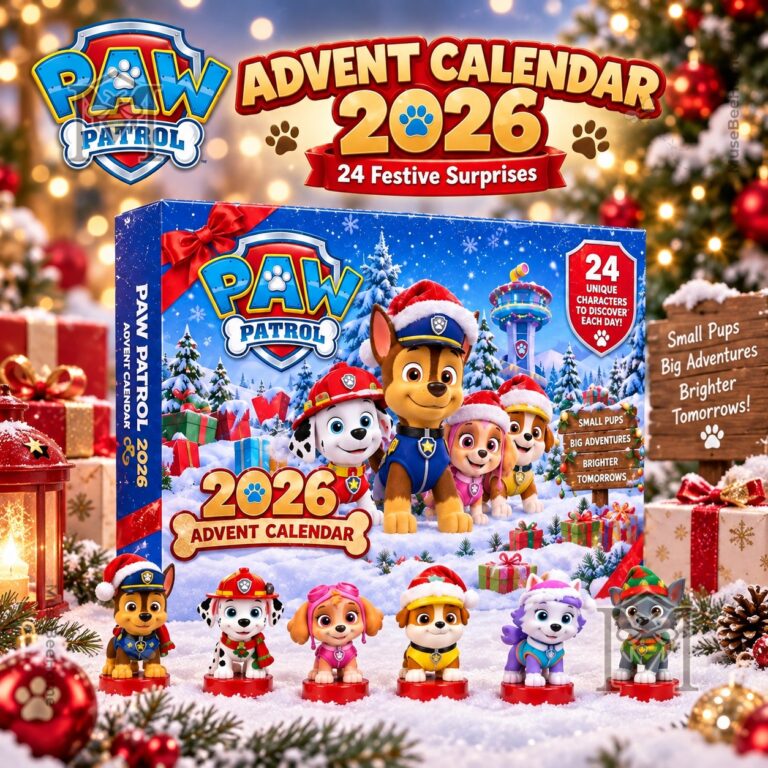 PAW Patrol 2026 Advent Calendar - front view of winter character box