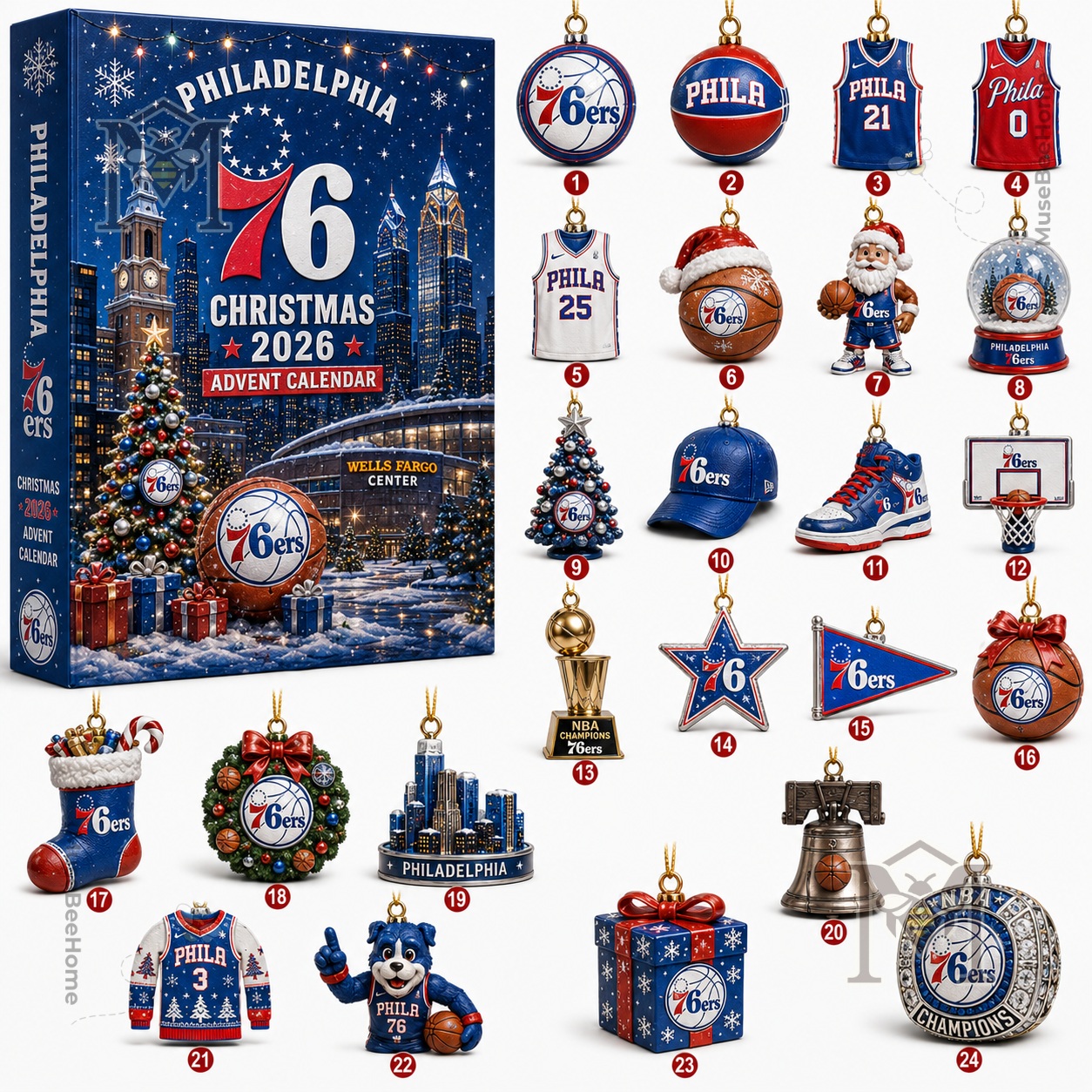 Philadelphia 76ers Christmas 2026 Advent Calendar - photo 2