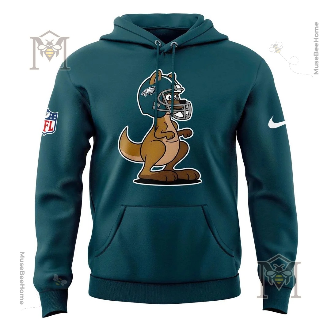 Philadelphia Eagles Sydney Australia Kangaroo Hoodie - photo 3