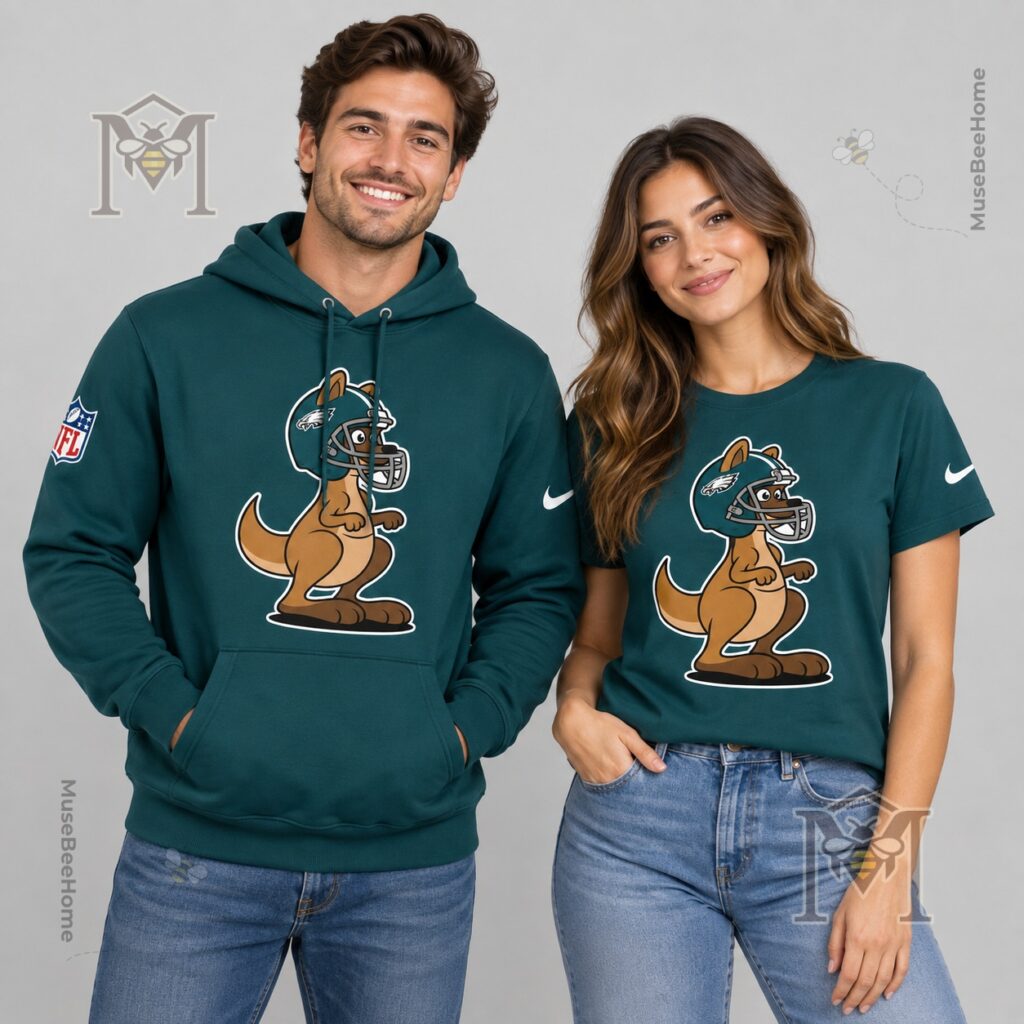 Philadelphia Eagles Sydney Australia Kangaroo Hoodie - photo 5