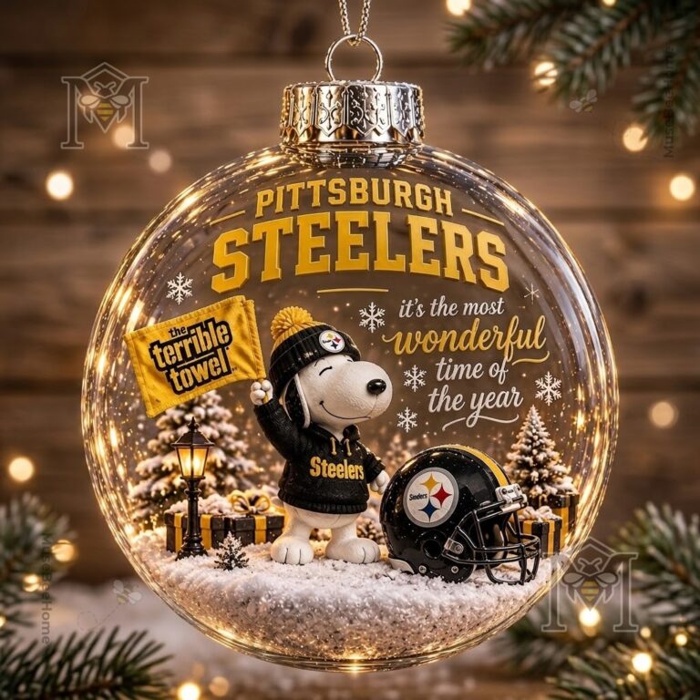 Pittsburgh Steelers Snoopy Global Ornament 2026 - photo 2