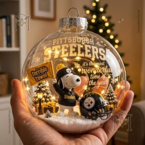 Pittsburgh Steelers Snoopy Global Ornament 2026 - photo 4