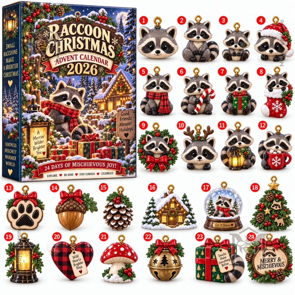 Raccoon Christmas Advent Calendar 2026 - photo 2