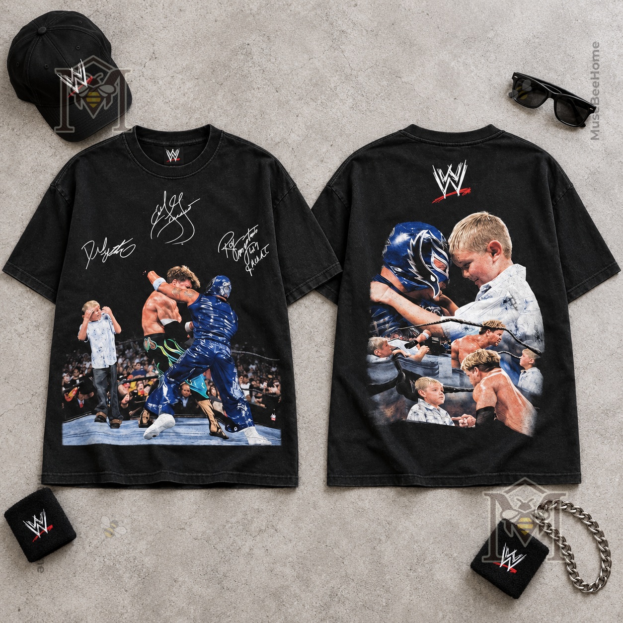Rey Mysterio Eddie Guerrero SmackDown Rivalry T-Shirt - photo 2