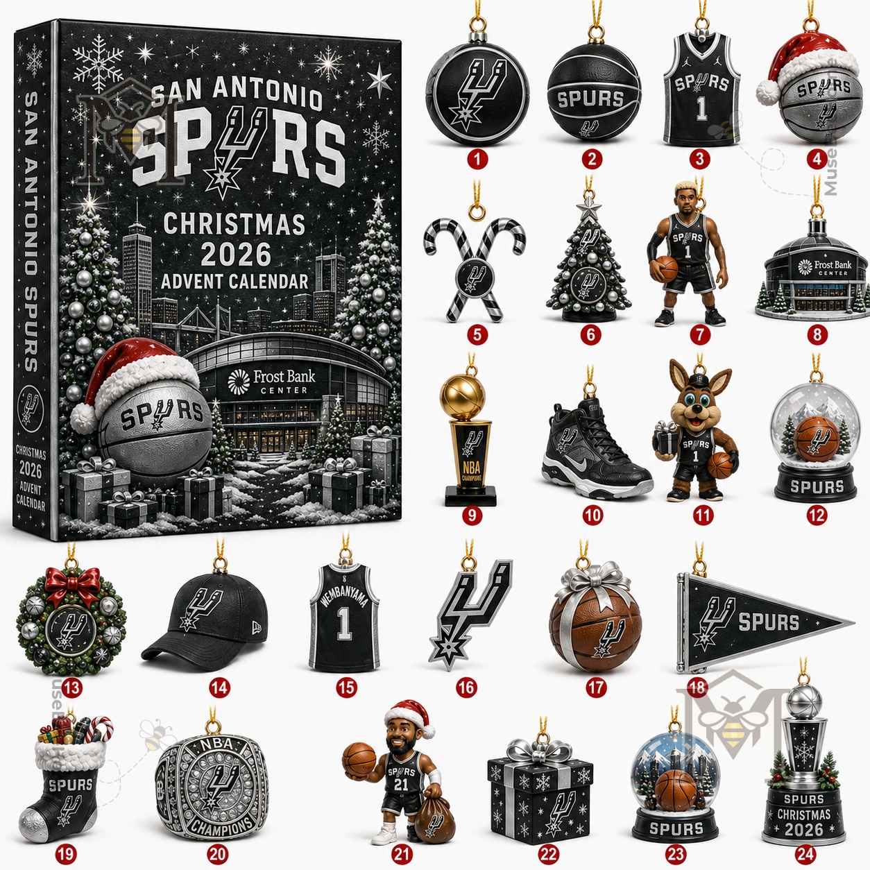 San Antonio Spurs Christmas 2026 Advent Calendar - photo 2