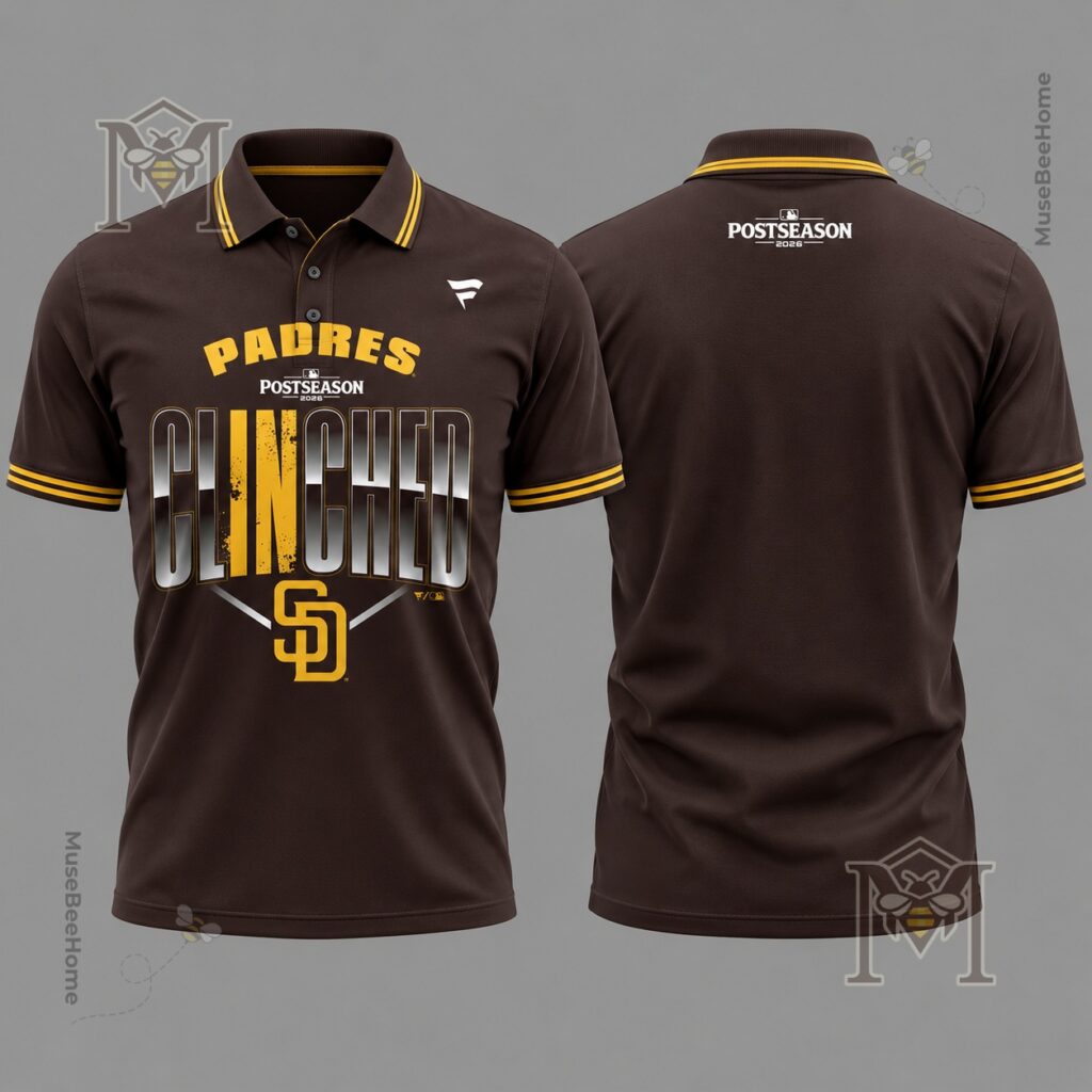 San Diego Padres 2026 MLB Postseason Clinched T-Shirt - photo 2