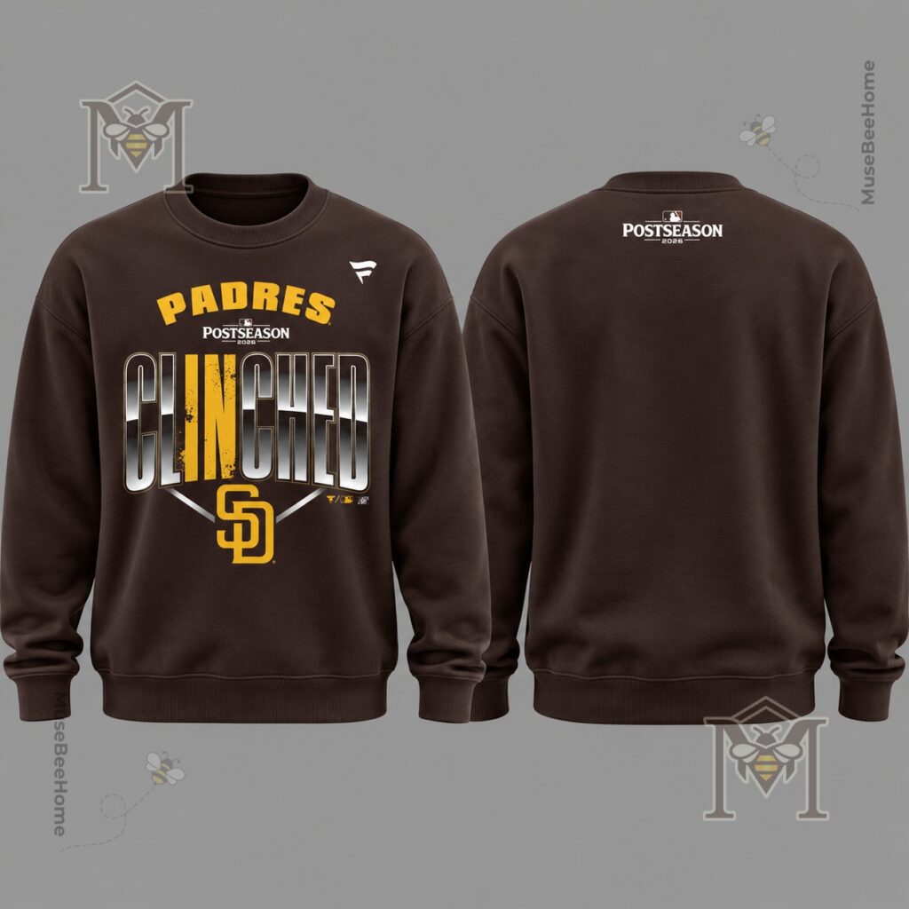 San Diego Padres 2026 MLB Postseason Clinched T-Shirt - photo 3