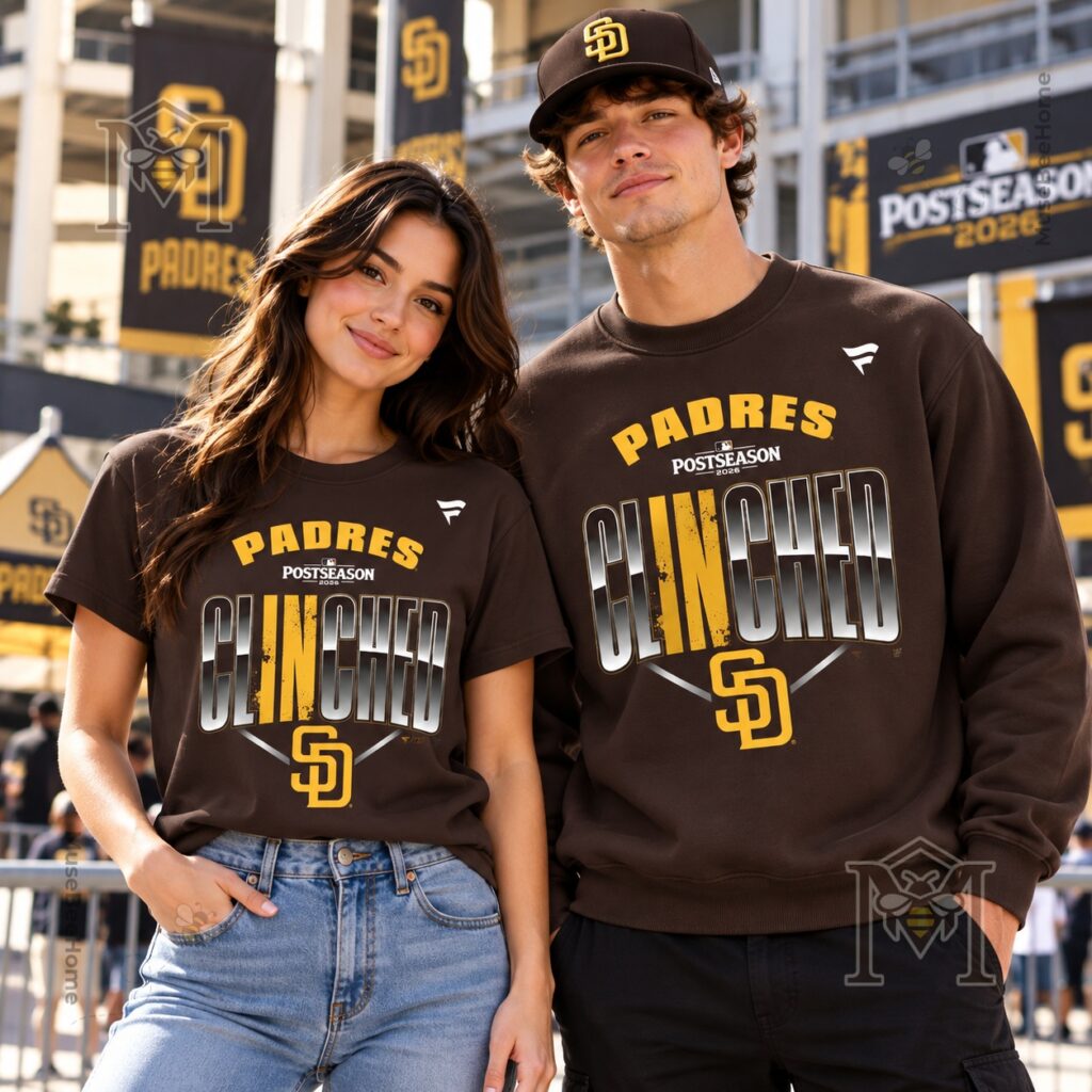 San Diego Padres 2026 MLB Postseason Clinched T-Shirt - photo 5