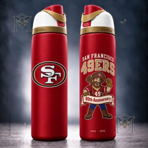 San Francisco 49ers 80th Anniversary 2026 Sourdough Sam Water Bottle - photo 2