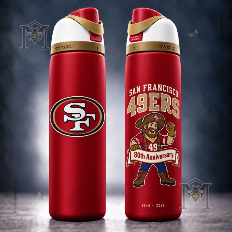 San Francisco 49ers 80th Anniversary 2026 Sourdough Sam Water Bottle - photo 2