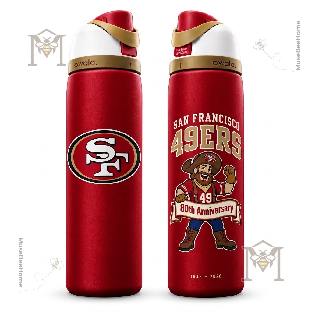 San Francisco 49ers 80th Anniversary 2026 Sourdough Sam Water Bottle - photo 4