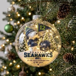 Seattle Seahawks Snoopy Global Ornament 2026 - photo 3