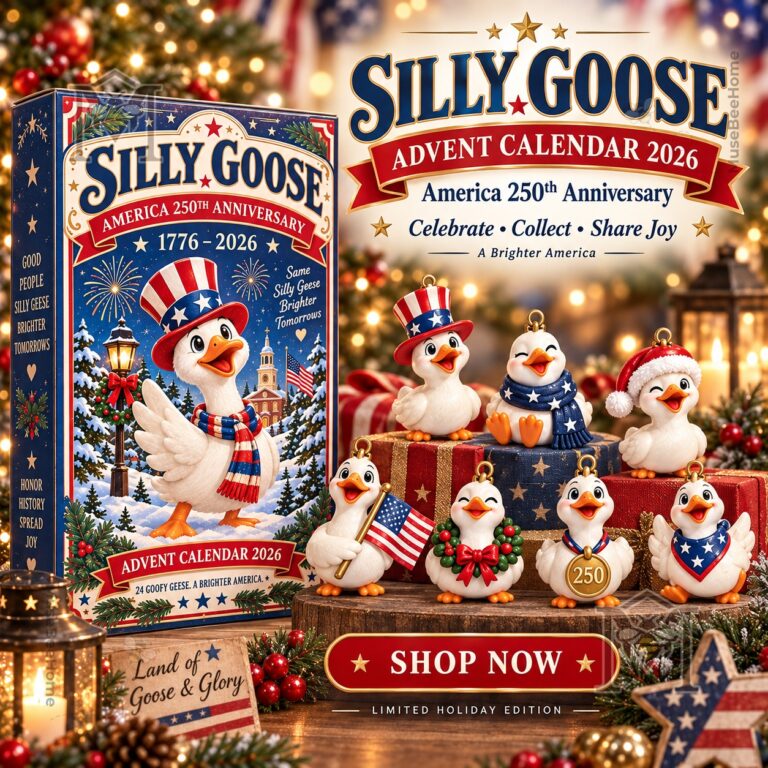Silly Goose America 250th Anniversary 2026 Advent Calendar - front packaging with goose illustration