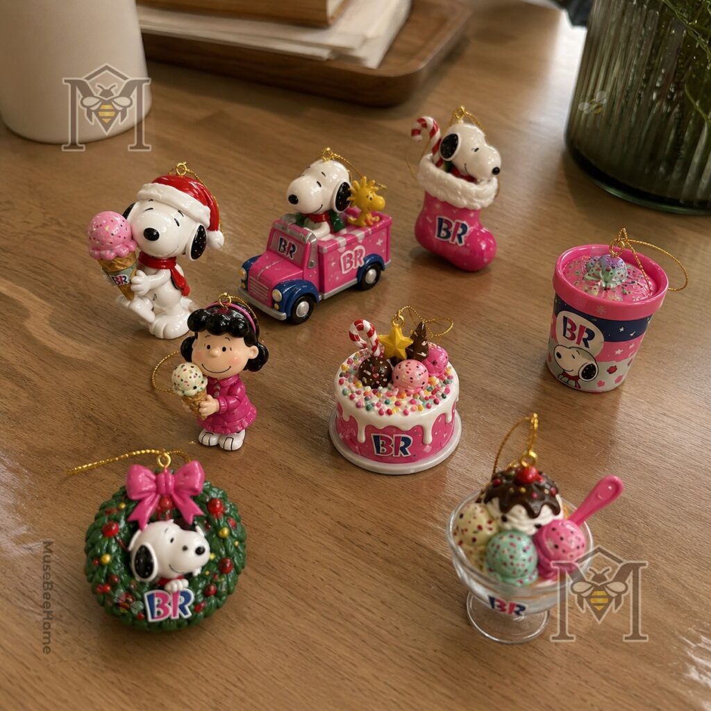 Snoopy Baskin-Robbins Christmas 2026 Advent Calendar - box with ice cream themed holiday scenes