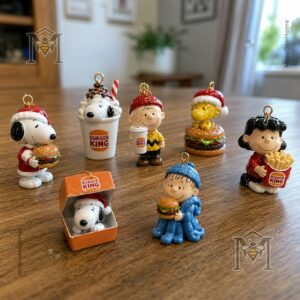 Snoopy Burger King Christmas 2026 Advent Calendar - side panel with holiday branding