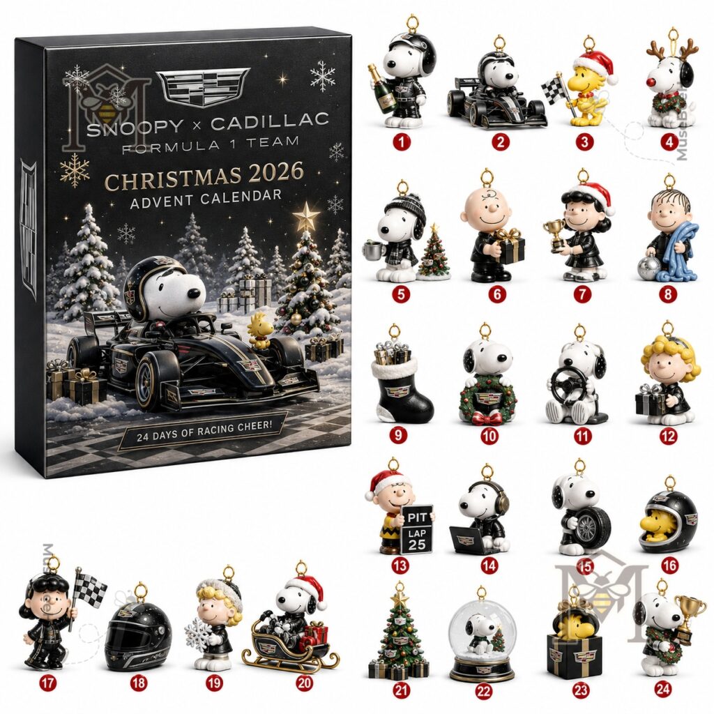 Snoopy Cadillac Formula 1 Team Christmas 2026 Advent Calendar - photo 2