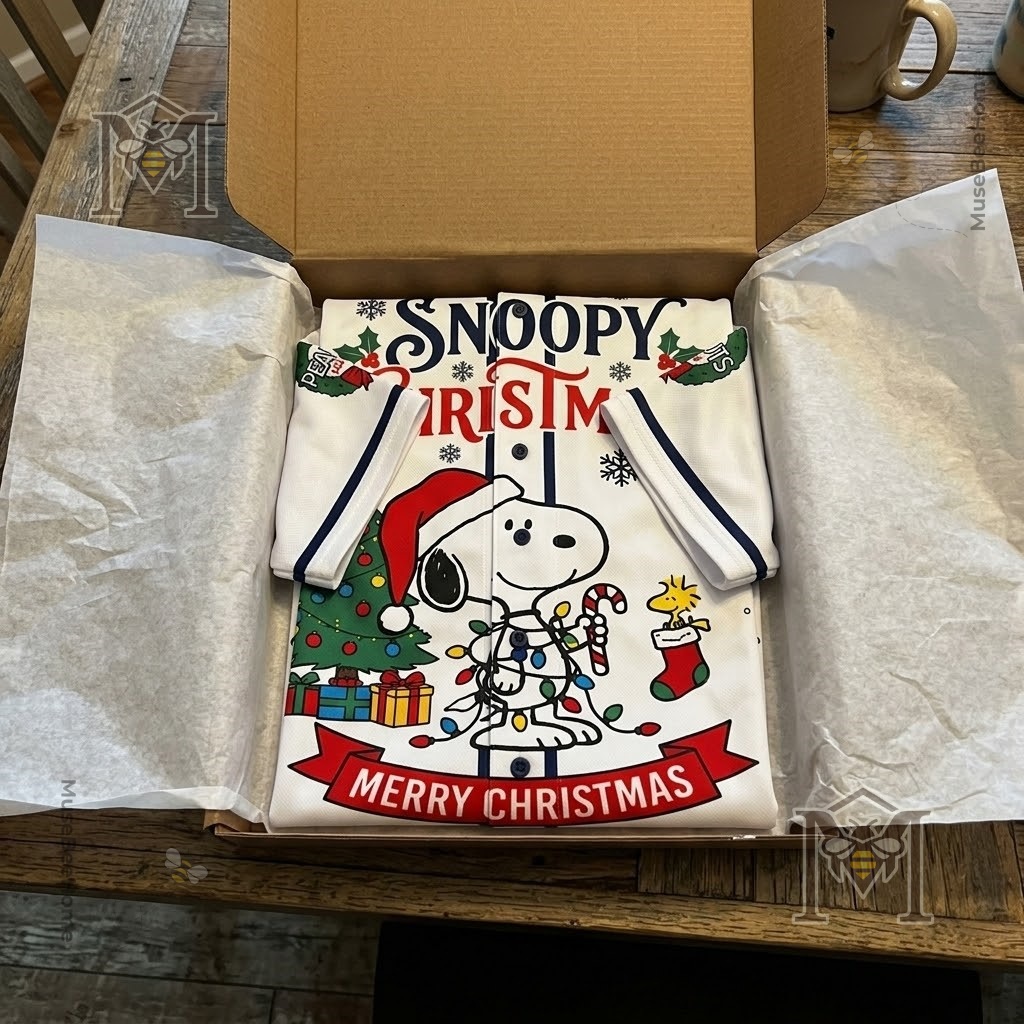 Snoopy Christmas Baseball Jersey - photo 5