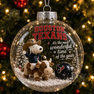 Snoopy Houston Texans Christmas Global Ornament 2026 - photo 2