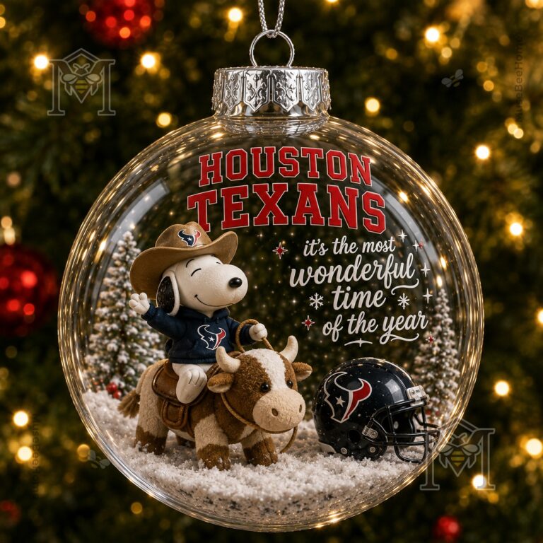 Snoopy Houston Texans Christmas Global Ornament 2026 - photo 2