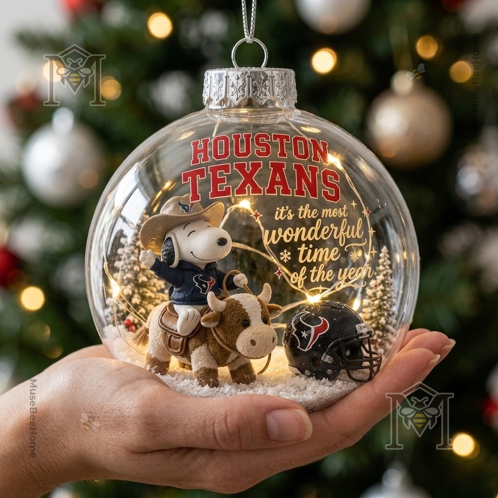 Snoopy Houston Texans Christmas Global Ornament 2026 - photo 4