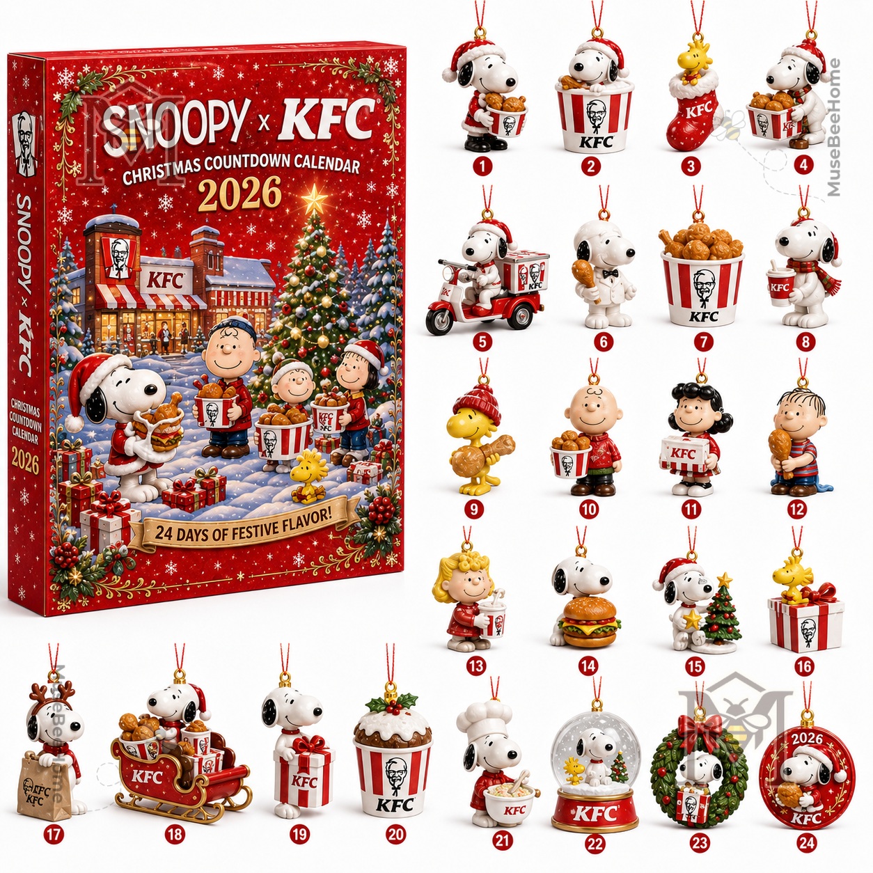Snoopy KFC Christmas 2026 Advent Calendar - photo 2