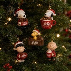Snoopy KitKat Christmas Countdown 2026 Advent Calendar - front design with characters