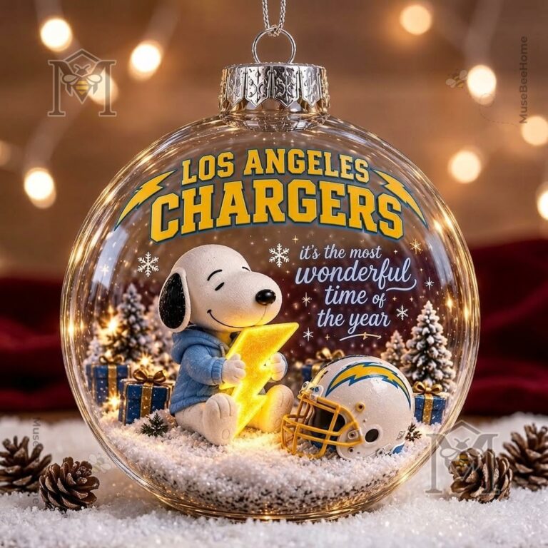 Snoopy Los Angeles Chargers Christmas Global Ornament 2026 - photo 2