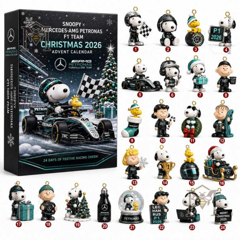 Snoopy Mercedes-AMG PETRONAS Formula 1 Team Christmas 2026 Advent Calendar - photo 2