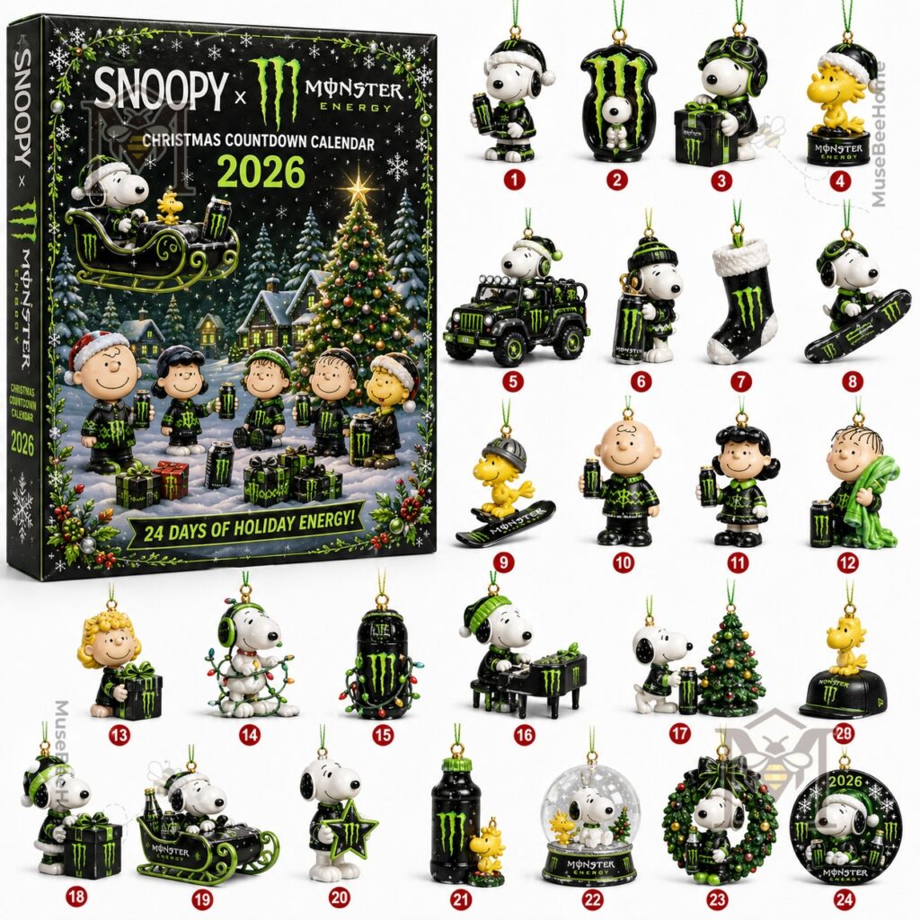 Snoopy Monster Energy Christmas Countdown 2026 Advent Calendar - photo 2
