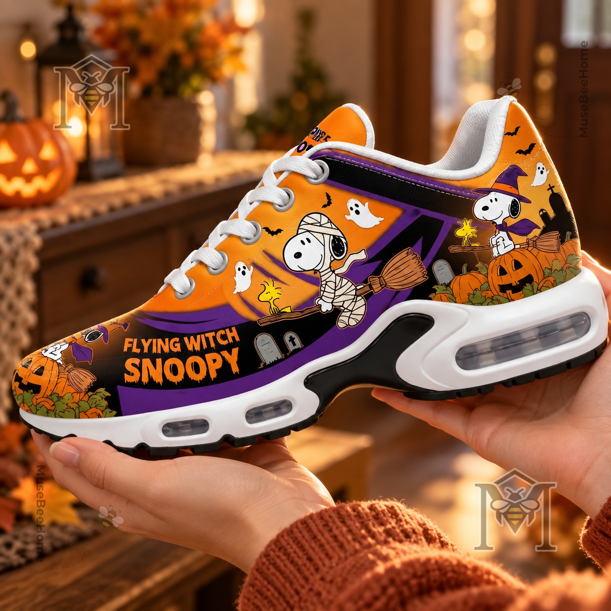 Snoopy Mummy Witch Halloween Air Max Shoes - photo 3
