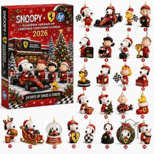 Snoopy Scuderia Ferrari HP Christmas 2026 Advent Calendar - photo 2