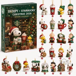Snoopy Starbucks Christmas Countdown 2026 Advent Calendar - photo 2