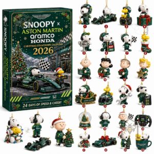 Snoopy × Aston Martin Aramco Honda Christmas 2026 Advent Calendar - photo 2