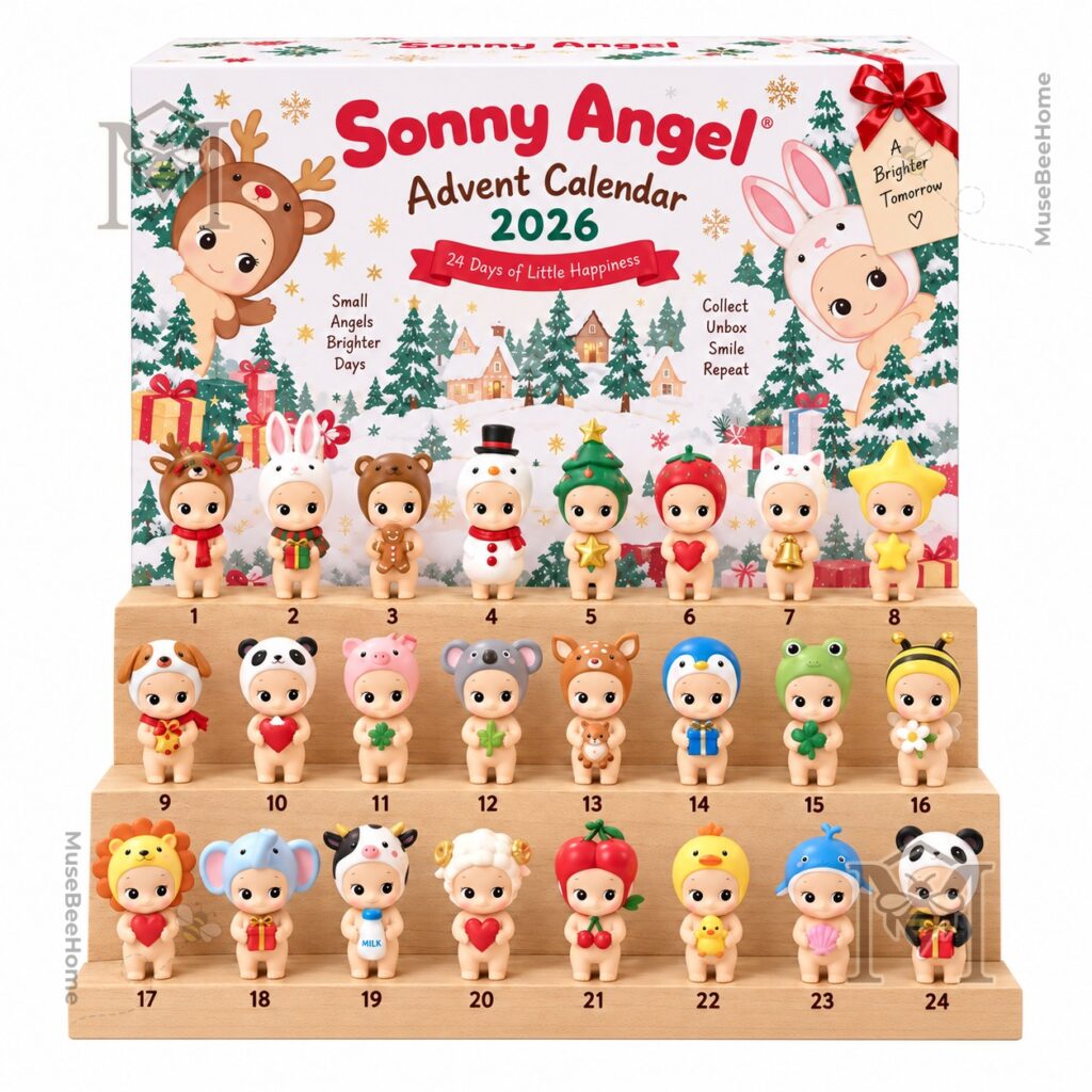 Sonny Angel 2026 Advent Calendar - numbered figure rows