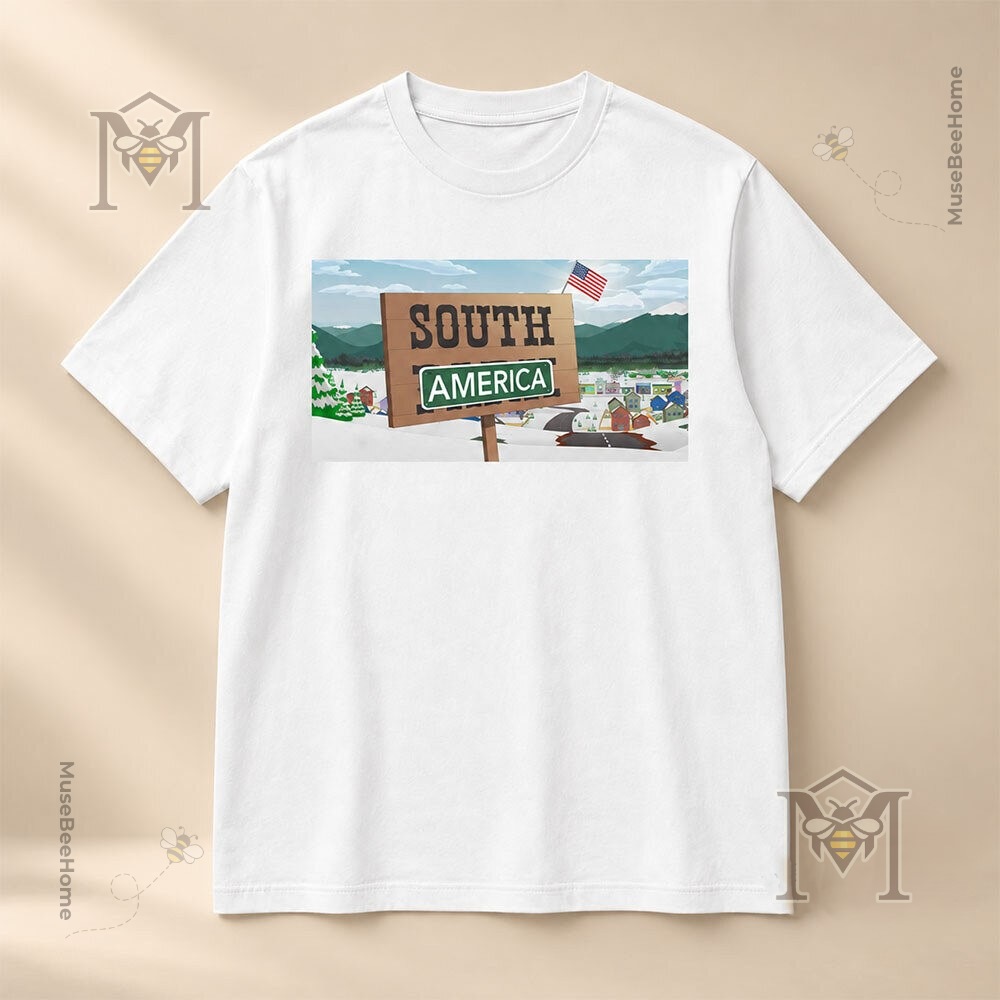 South Park South America Sign Satire T-Shirt - photo 2