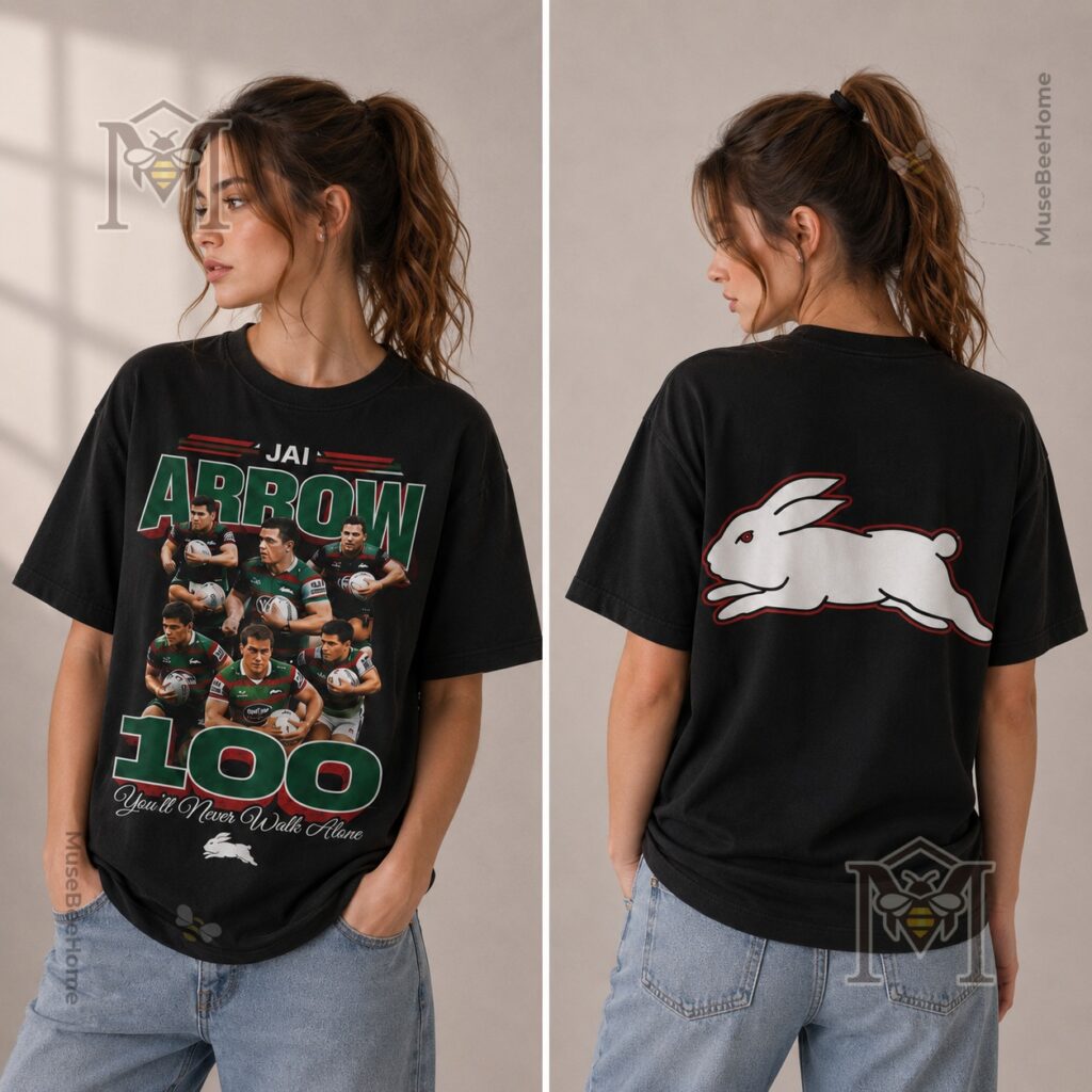 South Sydney Rabbitohs Jai Arrow 100 You'll Never Walk Alone T-Shirt - photo 3