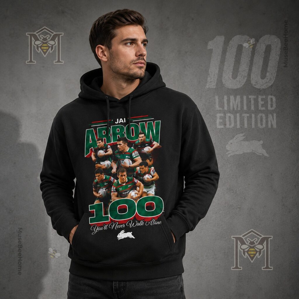 South Sydney Rabbitohs Jai Arrow 100 You'll Never Walk Alone T-Shirt - photo 4