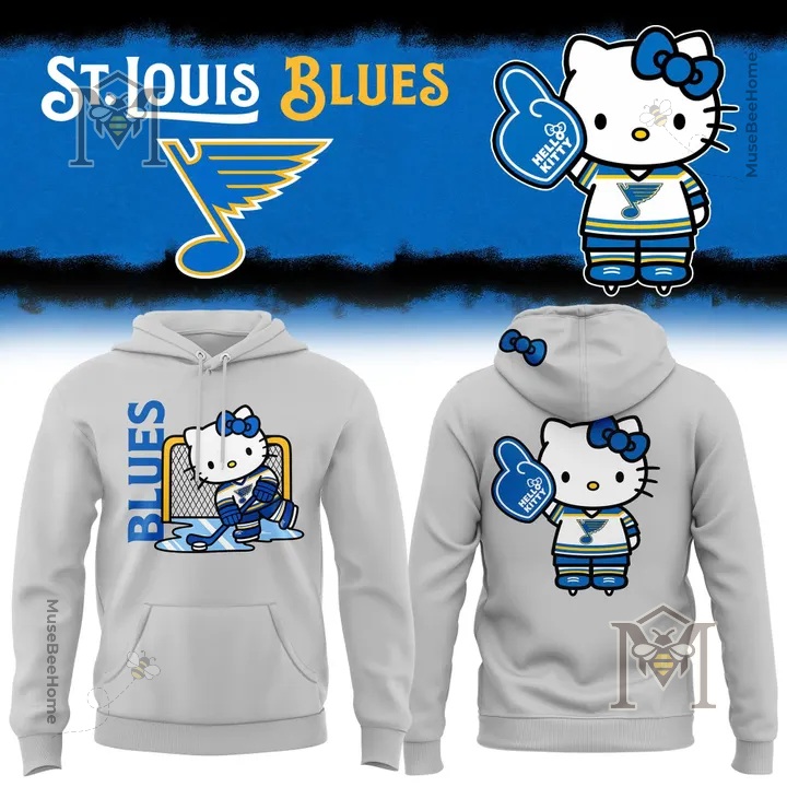 St. Louis Blues Hello Kitty Hockey Hoodie - photo 2
