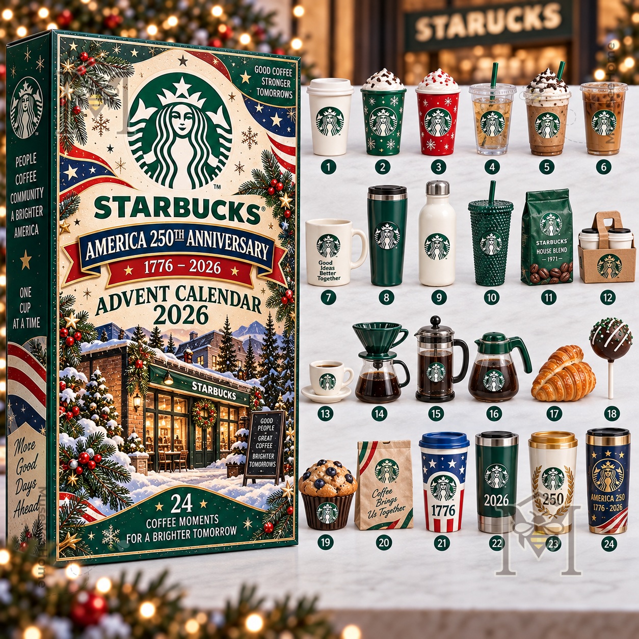 Starbucks America 250th Anniversary 2026 Advent Calendar - photo 2
