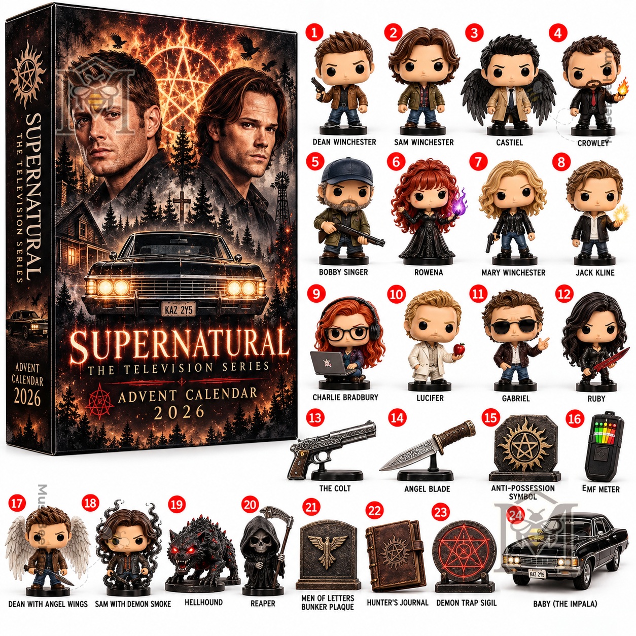 Supernatural The Television Series 2026 Advent Calendar - photo 2