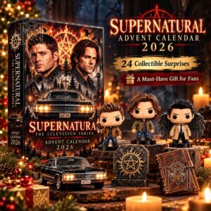 Supernatural The Television Series 2026 Advent Calendar - front packaging with character figures and Impala