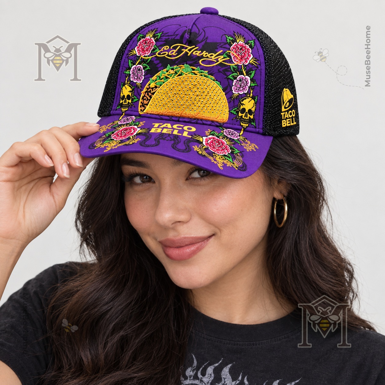 Taco Bell x Ed Hardy Bold Cap - photo 3