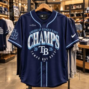 Tampa Bay Rays 2026 AL East Division Champions Baseball Jersey - photo 3
