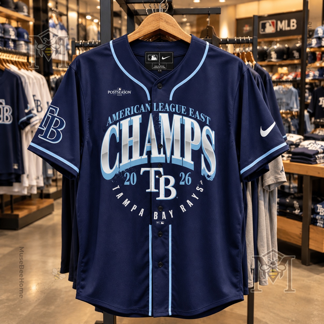 Tampa Bay Rays 2026 AL East Division Champions Baseball Jersey - photo 3