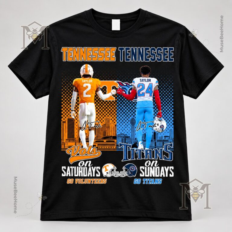 Tennessee Volunteers and Tennessee Titans Saturday Vols Sunday Titans T-Shirt - photo 2