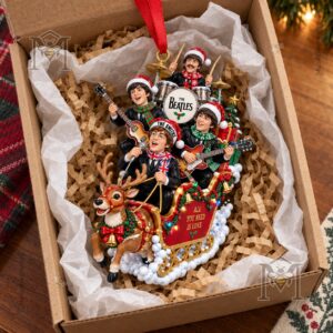 The Beatles Christmas Santa Sleigh Ornament - photo 4