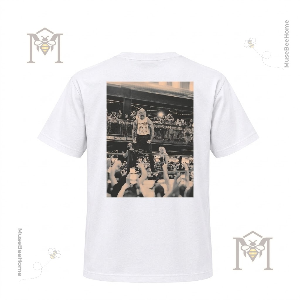 The Butcher Andy Williams At TID the Season Photo T-Shirt - centered wrestling photo