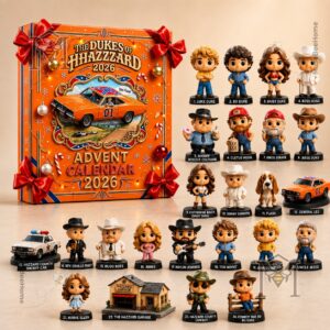 The Dukes of Hazzard 2026 24 Unique Characters Advent Calendar - character figure lineup