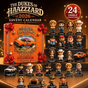 The Dukes of Hazzard 2026 24 Unique Characters Advent Calendar - full front display