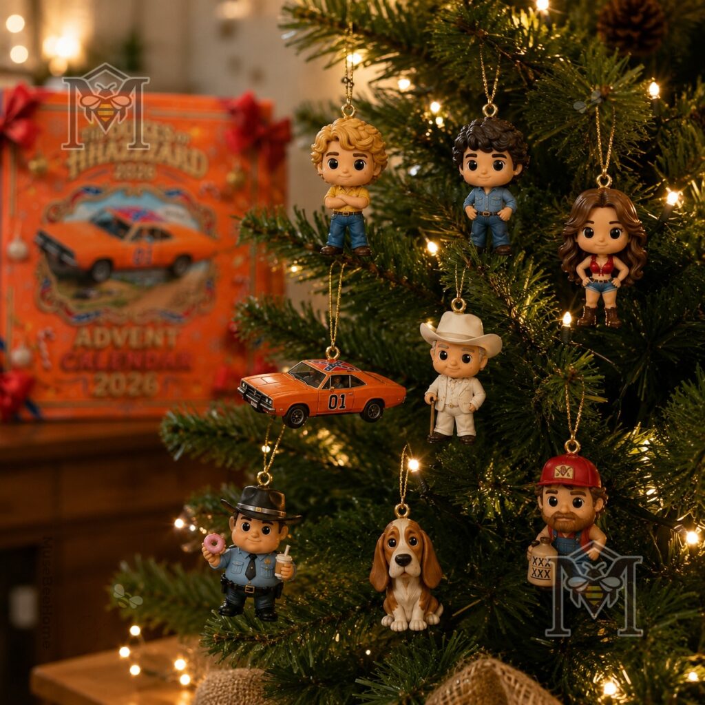 The Dukes of Hazzard 2026 24 Unique Characters Advent Calendar - holiday graphic details